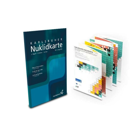 Karlsruhe Nuclide folding chart with booklet (72pp), 11 th Edition 2022