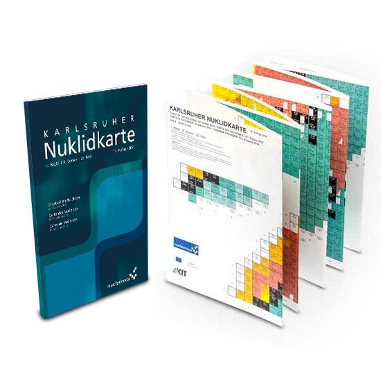 Karlsruher Nuklidkarte - Faltkarte 12. Auflage 2025 inkl. Broschüre